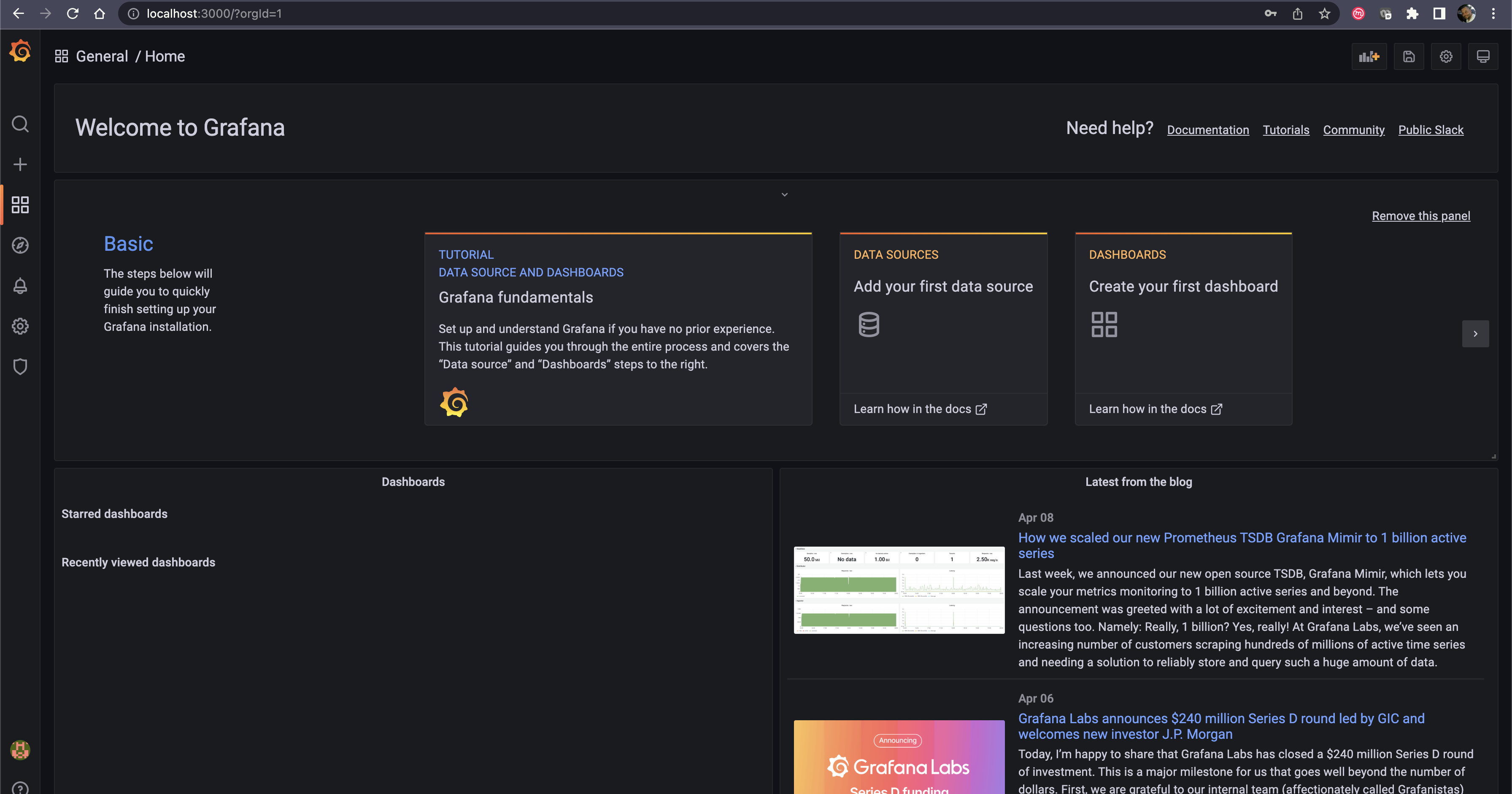 Grafana Login